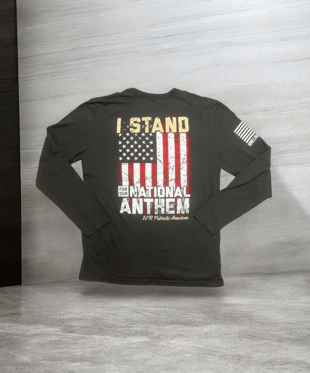 Nine Line Apparel I Stand For Our National Anthem Long Sleeve T-Shirt-XL